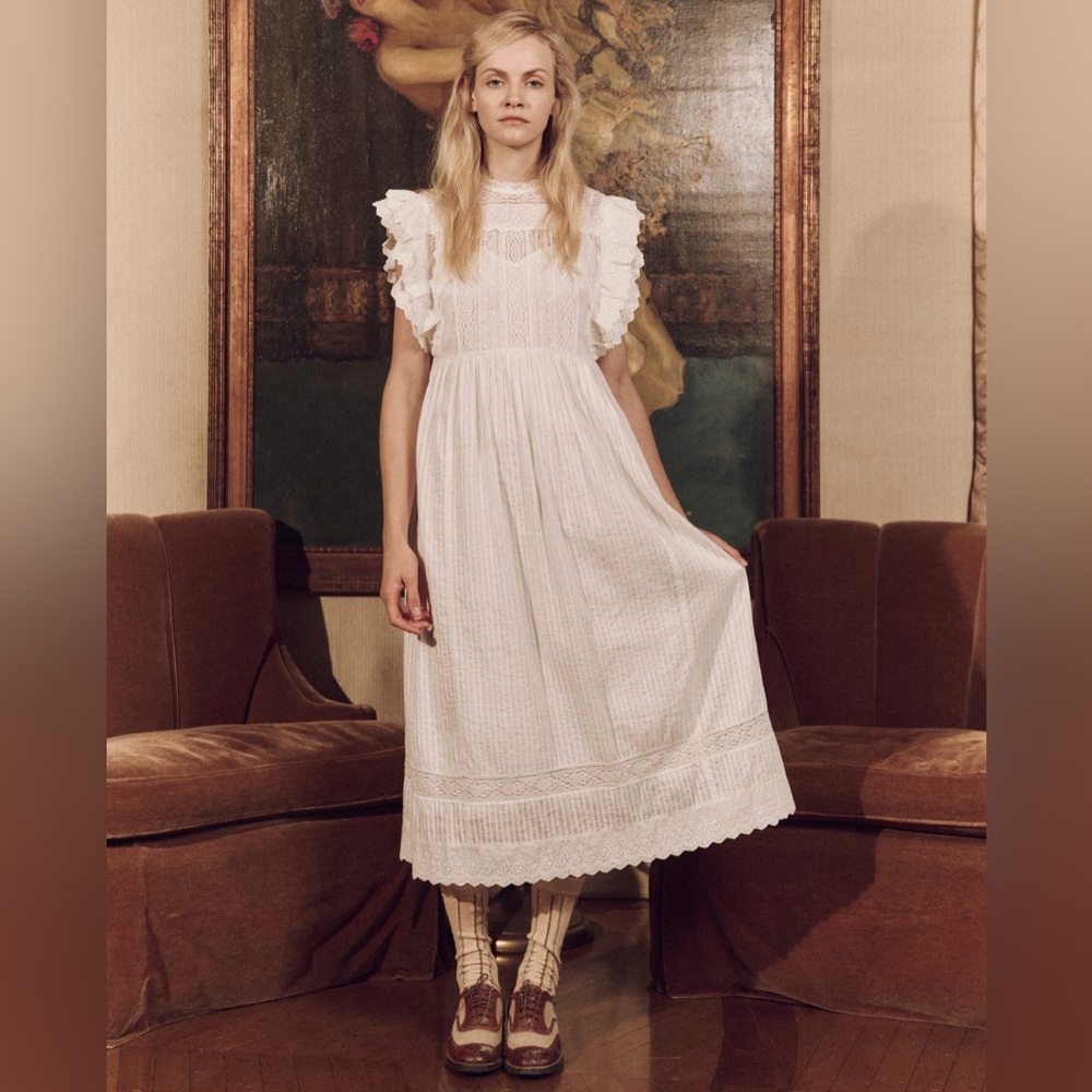 The Trellis Dress in White